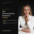 The Perimenopause Roadmap + Toolkit, the complete set by Dr. Abigail Prushansky, DNP, APRN, FNP-BC, CNM: a plain-language guide to perimenopause plus trackers for your cycle, sleep and mood
